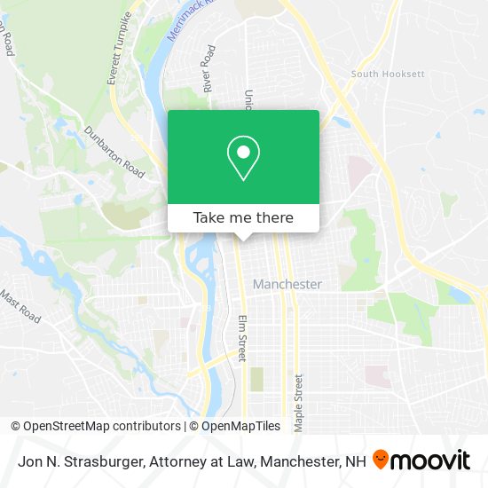 Jon N. Strasburger, Attorney at Law map