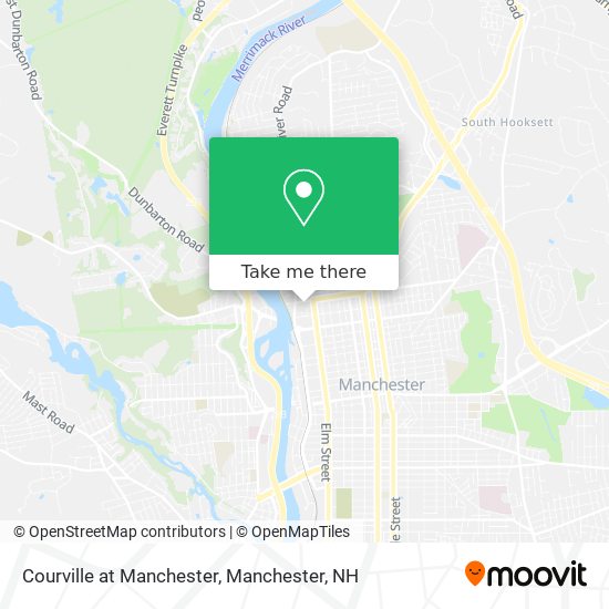 Courville at Manchester map