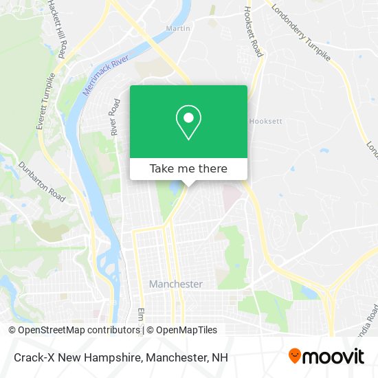 Mapa de Crack-X New Hampshire