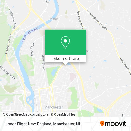 Honor Flight New England map