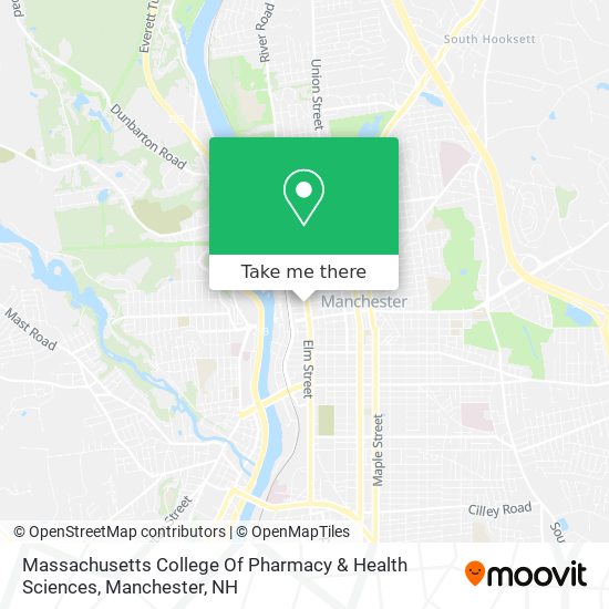 Mapa de Massachusetts College Of Pharmacy & Health Sciences