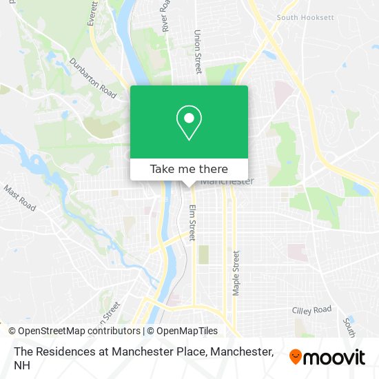 Mapa de The Residences at Manchester Place