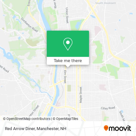 Mapa de Red Arrow Diner