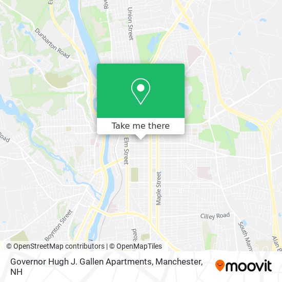 Governor Hugh J. Gallen Apartments map