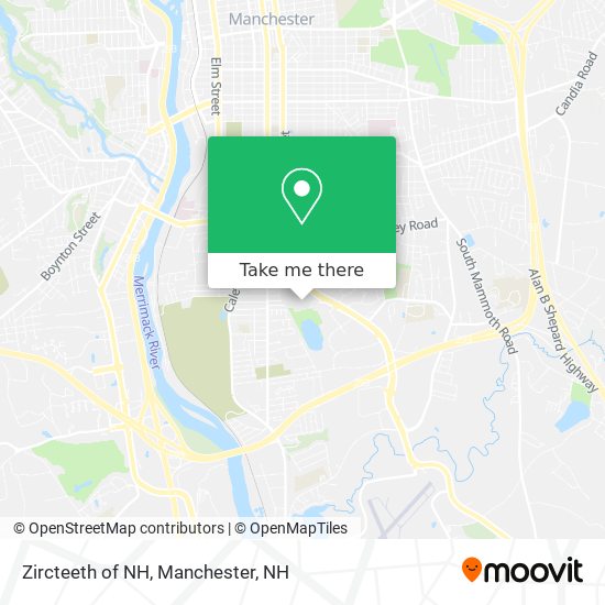 Mapa de Zircteeth of NH