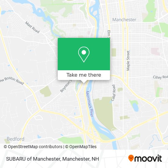 SUBARU of Manchester map
