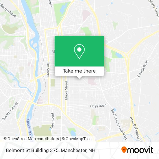 Belmont St Building 375 map