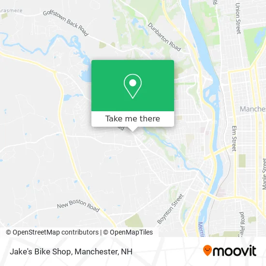 Jake's Bike Shop map