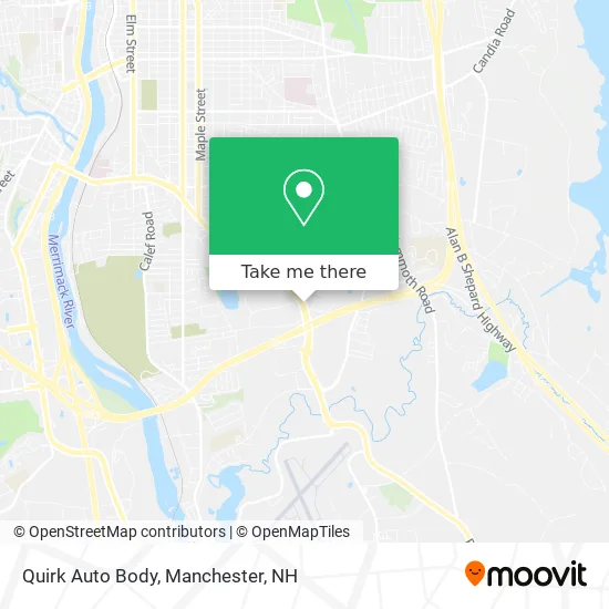 Quirk Auto Body map