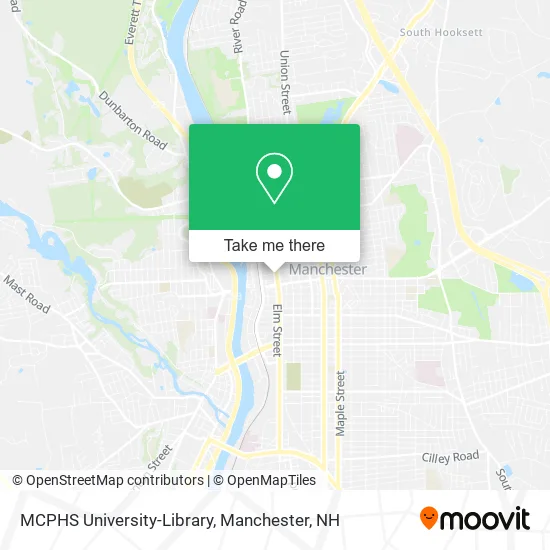 MCPHS University-Library map