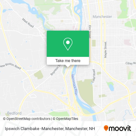 Ipswich Clambake -Manchester map
