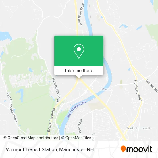 Vermont Transit Station map