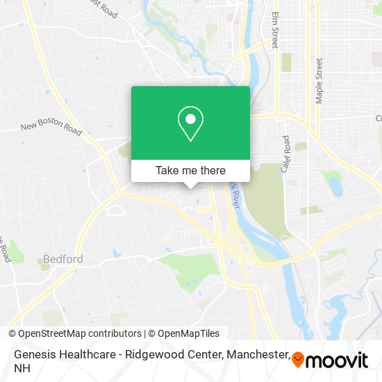 Genesis Healthcare - Ridgewood Center map