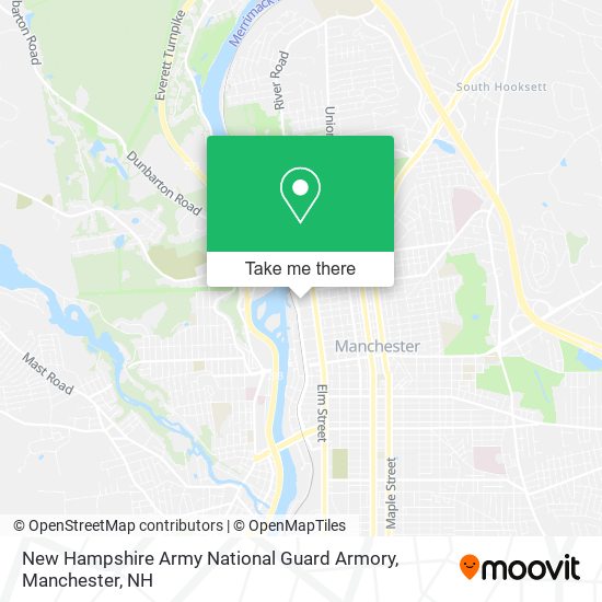 New Hampshire Army National Guard Armory map