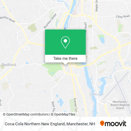 Mapa de Coca-Cola Northern New England