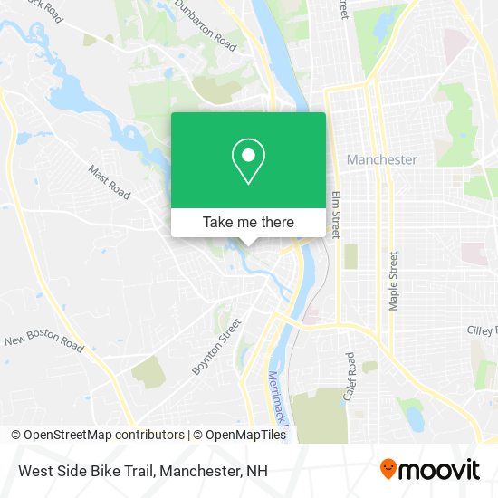 West Side Bike Trail map