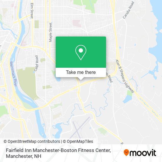 Fairfield Inn Manchester-Boston Fitness Center map
