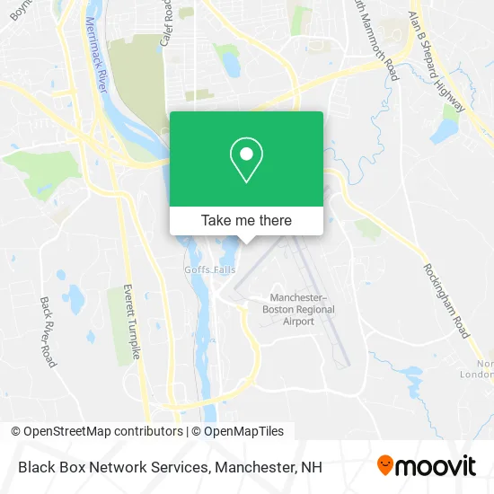 Black Box Network Services map