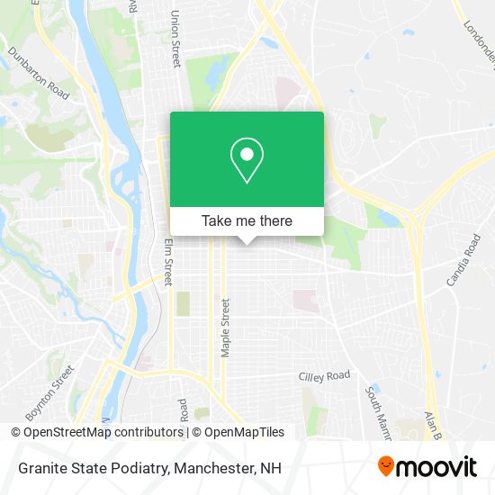 Granite State Podiatry map