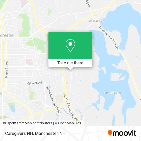 Caregivers NH map