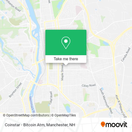Mapa de Coinstar - Bitcoin Atm