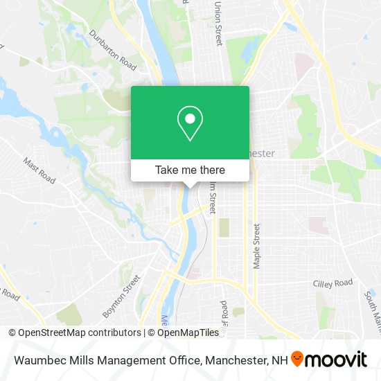 Mapa de Waumbec Mills Management Office