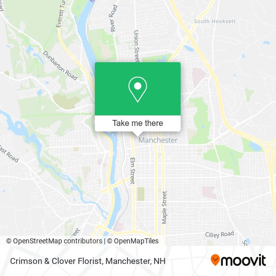 Crimson & Clover Florist map