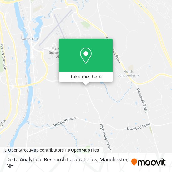 Mapa de Delta Analytical Research Laboratories