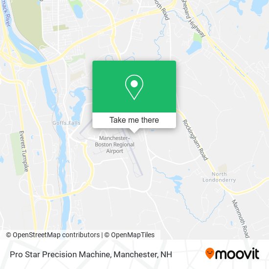 Pro Star Precision Machine map