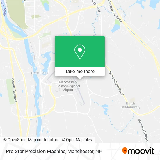 Pro Star Precision Machine map