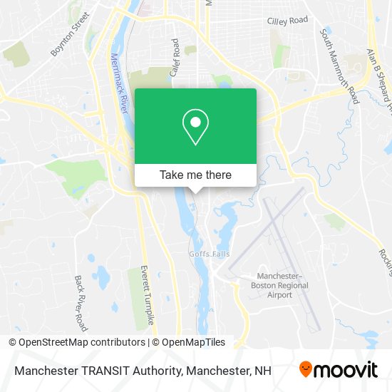 Mapa de Manchester TRANSIT Authority