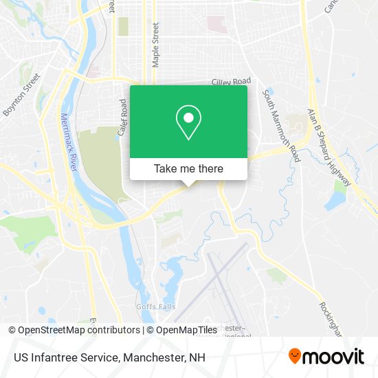 Mapa de US Infantree Service