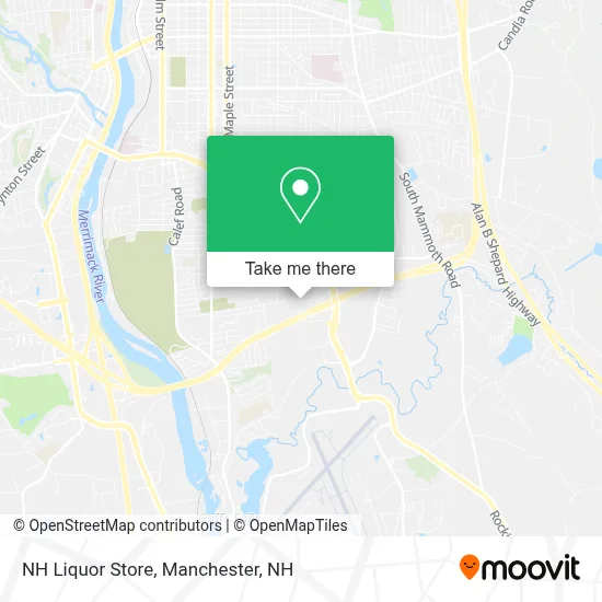 NH Liquor Store map