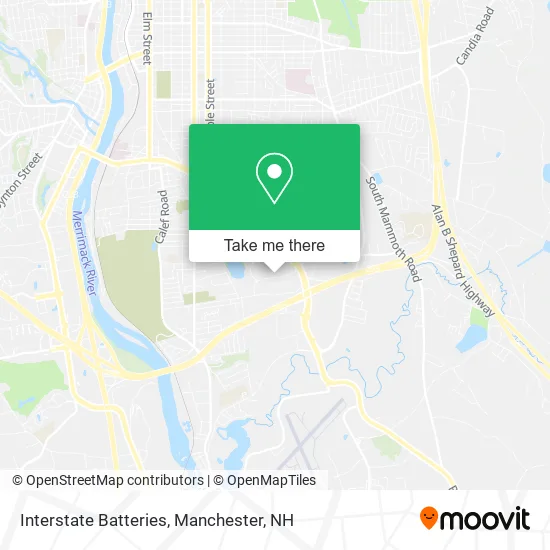 Interstate Batteries map