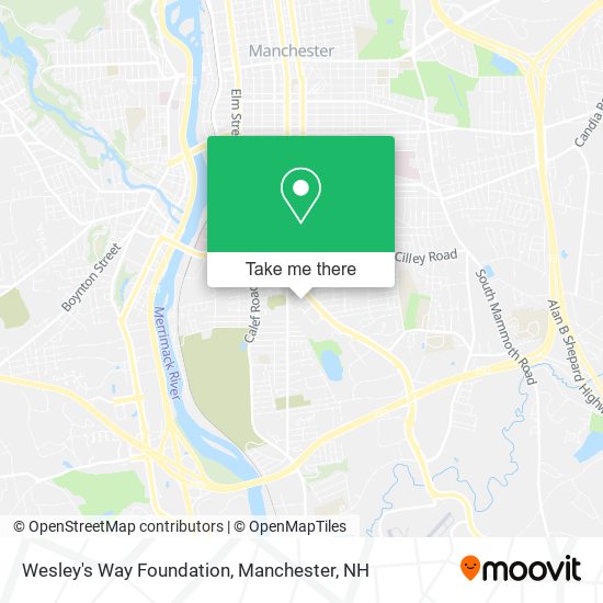 Wesley's Way Foundation map