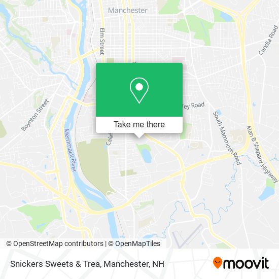 Snickers Sweets & Trea map