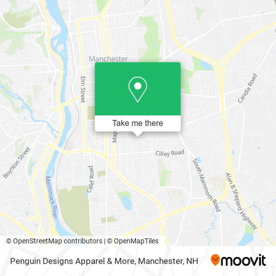 Penguin Designs Apparel & More map