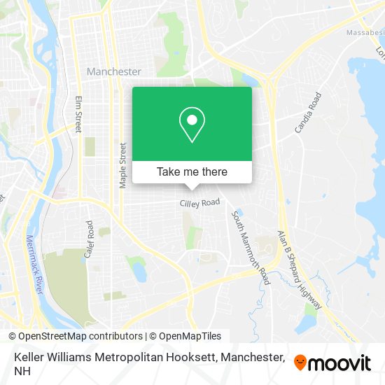 Keller Williams Metropolitan Hooksett map