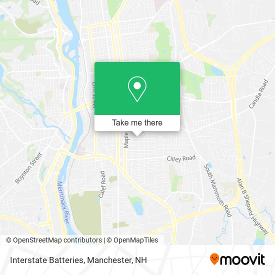 Interstate Batteries map