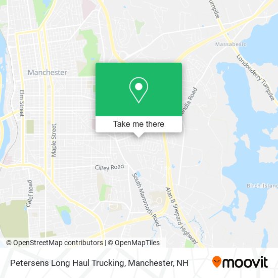 Petersens Long Haul Trucking map