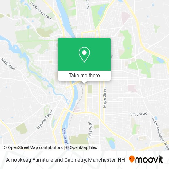 Amoskeag Furniture and Cabinetry map