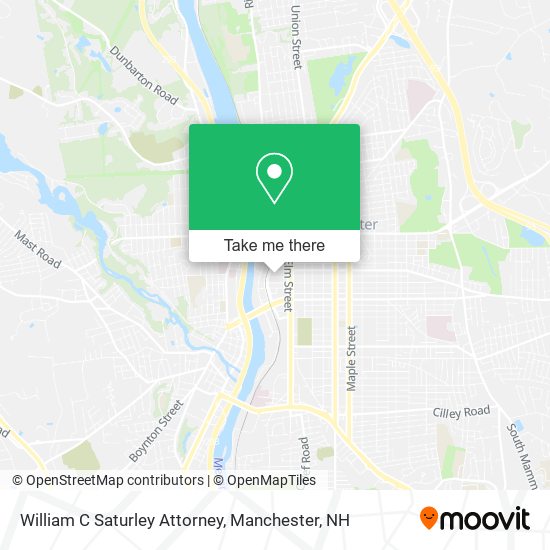 William C Saturley Attorney map