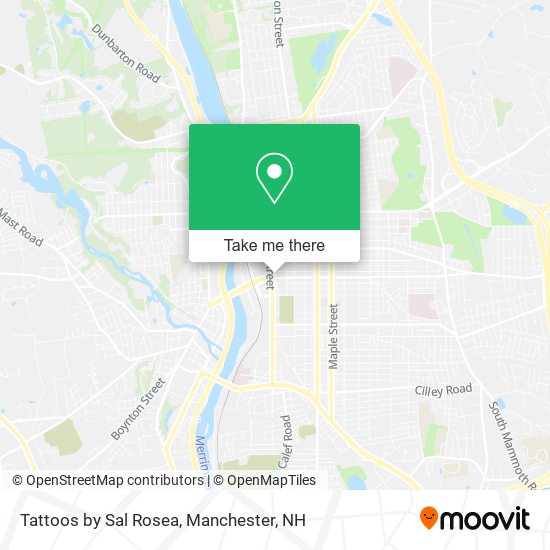 Tattoos by Sal Rosea map