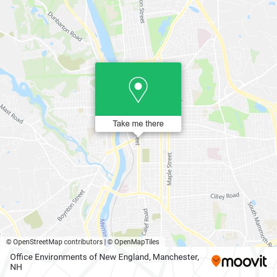 Office Environments of New England map