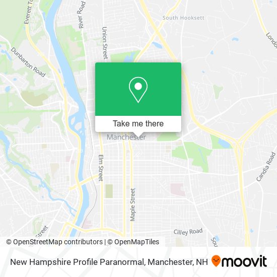 New Hampshire Profile Paranormal map