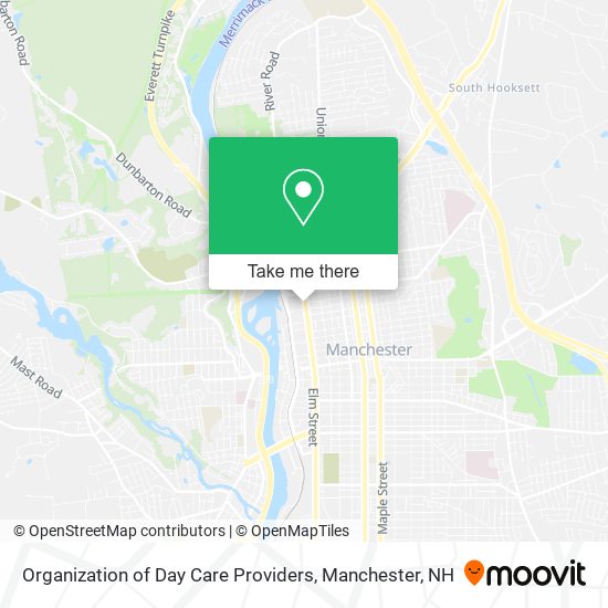 Organization of Day Care Providers map