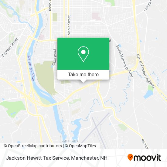 Jackson Hewitt Tax Service map