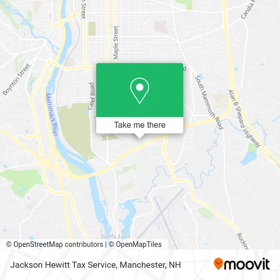 Jackson Hewitt Tax Service map