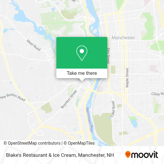 Blake's Restaurant & Ice Cream map