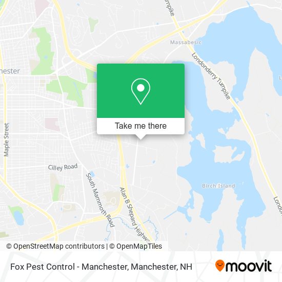 Mapa de Fox Pest Control - Manchester